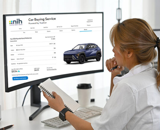 doctor searching for car on TrueCar search portal